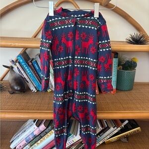 Hanna Andersson soft and stretchy Red and Blue Kids Onesie